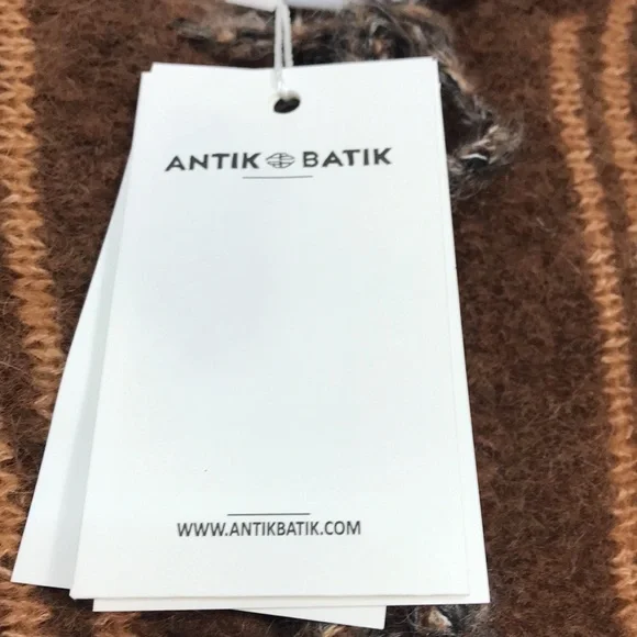 NWT ANTIK BATIK Moya belted brushed intarsia mohair-blend cardigan - Picture 10 of 13